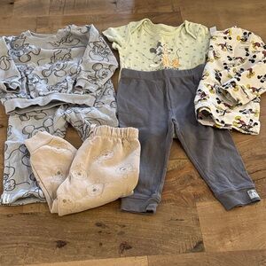 Disney lovers bundle Set with Mickey Mouse Winnie the Pooh size 18 months